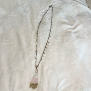 LOFT long necklace with beaded tassel